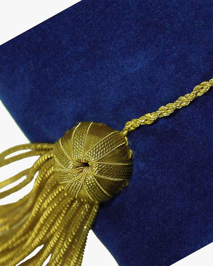 Blue Deluxe Doctorate Tam – 6-8 Sided Available - Graduation Seller