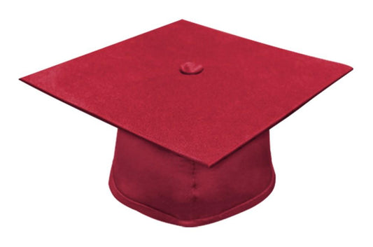 Matte Red Bachelors Academic Cap