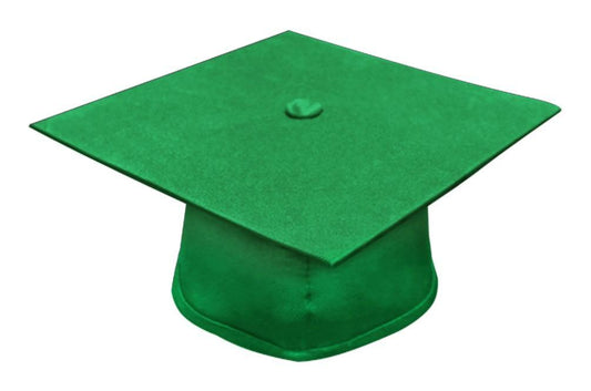 Matte Green Junior High/Middle School Cap - Graduation Seller