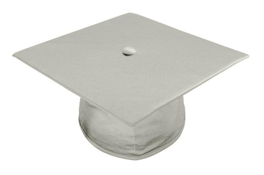 Shiny Silver Junior High/Middle School Cap - Graduation Seller