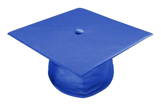 Shiny Royal Blue Junior High/Middle School Cap - Graduation Seller