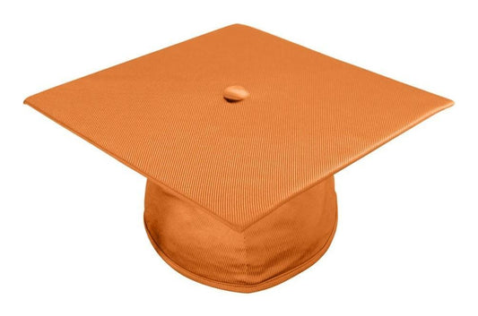 Shiny Orange High School Cap - Graduation Seller