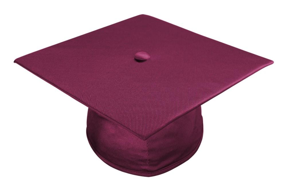 Shiny Maroon Bachelors Academic Cap