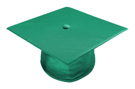 Shiny Emerald Green Bachelors Academic Cap