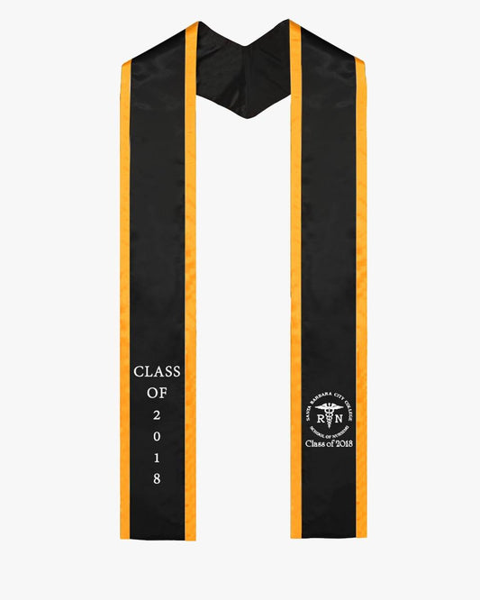 Custom Plain-end Honor Stole with Trim - Graduation Seller