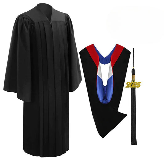 Deluxe Black Bachelors Gown & Hood Package