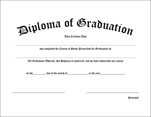 Junior High/Middle School Diploma