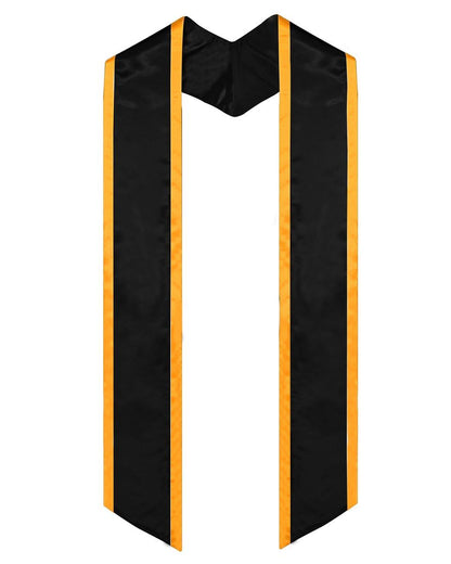Graduation Stole Angled End With Trim - 11 Colors Available - Graduation Seller