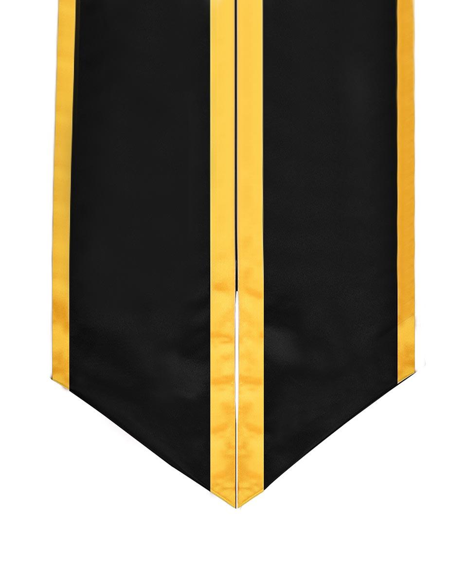 Graduation Stole Angled End With Trim - 11 Colors Available - Graduation Seller