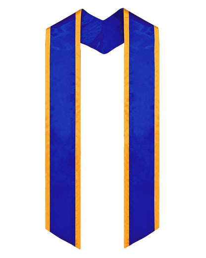 Graduation Stole Angled End With Trim - 11 Colors Available - Graduation Seller