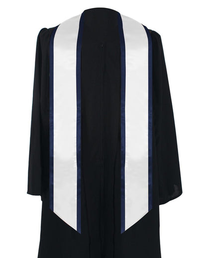 Graduation Stole Angled End With Trim - 11 Colors Available - Graduation Seller