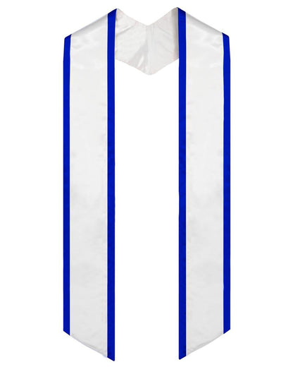 Graduation Stole Angled End With Trim - 11 Colors Available - Graduation Seller