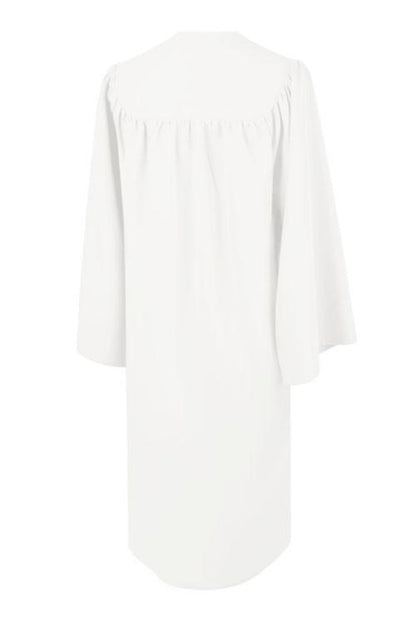 Matte White Elementary Gown - Graduation Seller