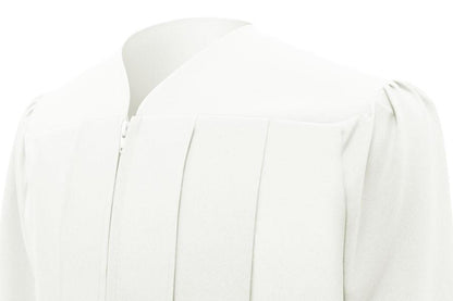 Matte White Junior High/Middle School Gown - Graduation Seller