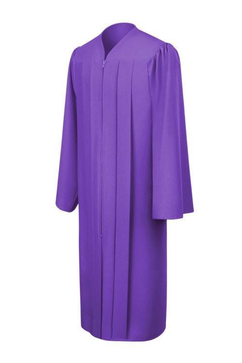 Matte Purple Junior High/Middle School Gown - Graduation Seller