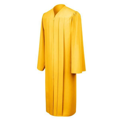 Matte Gold High School Gown - Graduation Seller