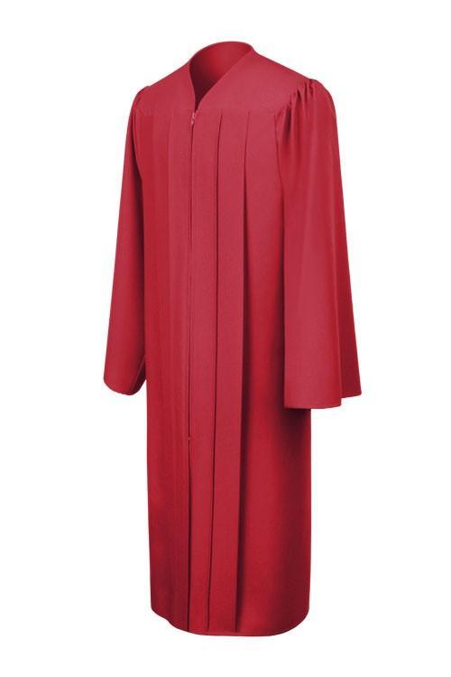 Matte Red Junior High/Middle School Gown - Graduation Seller