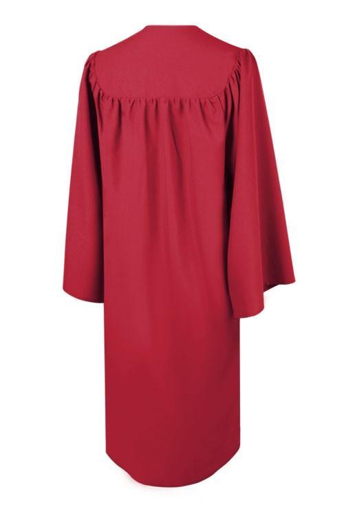 Matte Red Junior High/Middle School Gown - Graduation Seller
