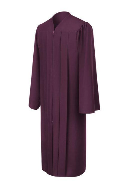 Matte Maroon Junior High/Middle School Gown - Graduation Seller