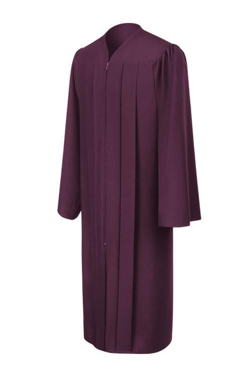 Matte Maroon Junior High/Middle School Gown - Graduation Seller