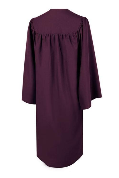 Matte Maroon Junior High/Middle School Gown - Graduation Seller