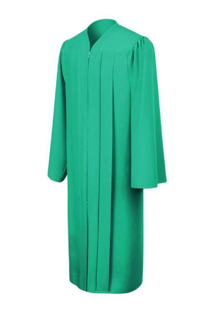 Matte Emerald Green High School Gown - Graduation Seller
