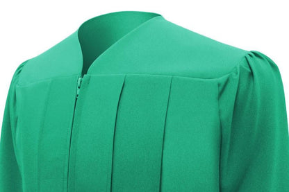 Matte Emerald Green Junior High/Middle School Gown - Graduation Seller
