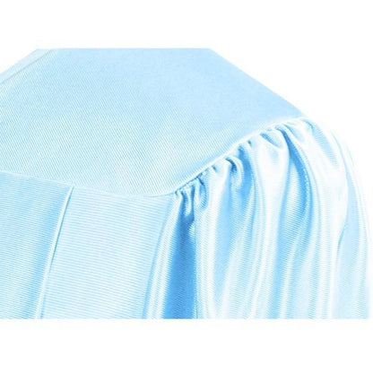 Shiny Light Blue Elementary Gown - Graduation Seller