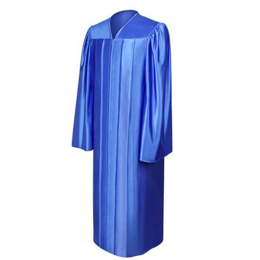 Shiny Royal Blue Elementary Gown - Graduation Seller