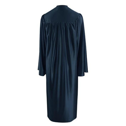 Shiny Navy Blue Junior High/Middle School Gown - Graduation Seller
