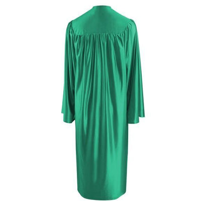 Shiny Emerald Green Junior High/Middle School Gown - Graduation Seller