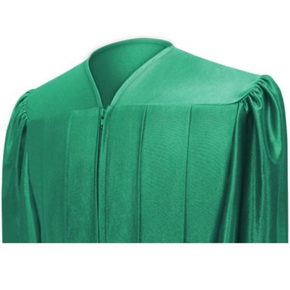 Shiny Emerald Green Junior High/Middle School Gown - Graduation Seller