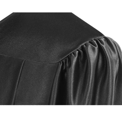 Shiny Black Junior High/Middle School Graduation Gown