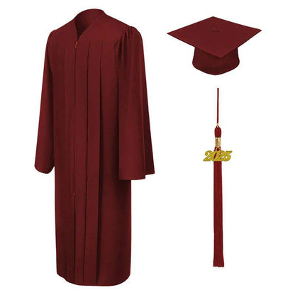 Matte Burgundy Elementary Cap & Gown - Graduation Seller
