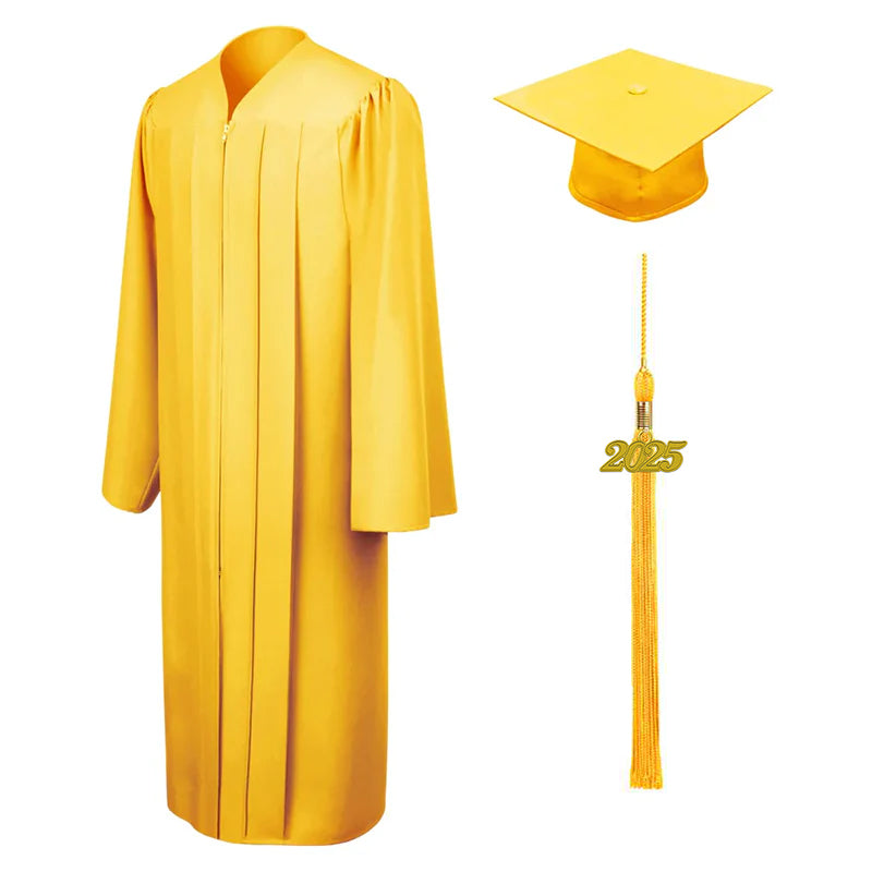 9 Matte Junior High/Middle School Cap & Gown