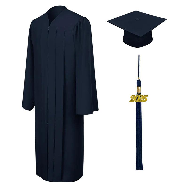 Matte Navy Blue Elementary Cap & Gown - Graduation Seller