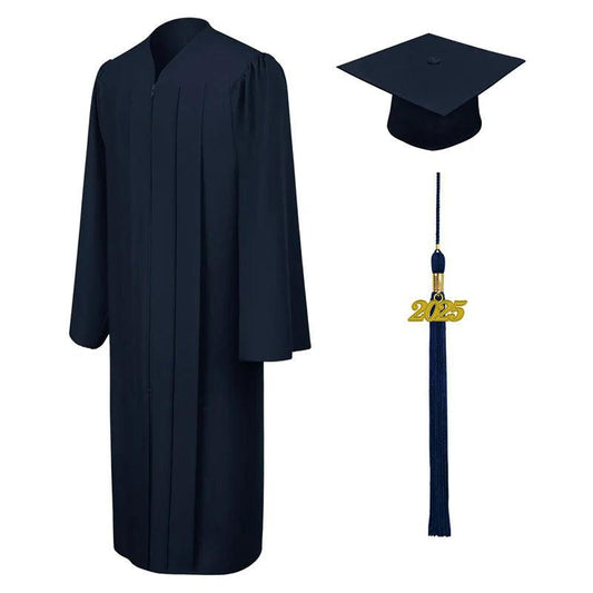 Matte Navy Blue Elementary Cap & Gown - Graduation Seller