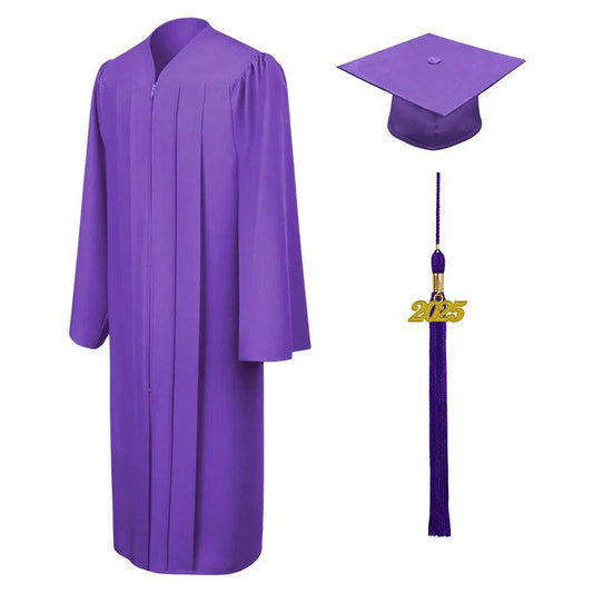 Matte Purple Elementary Cap & Gown - Graduation Seller