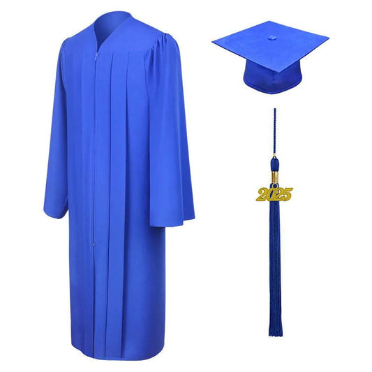 Matte Royal Blue Elementary Cap & Gown - Caldwood Elementary - Graduation Seller