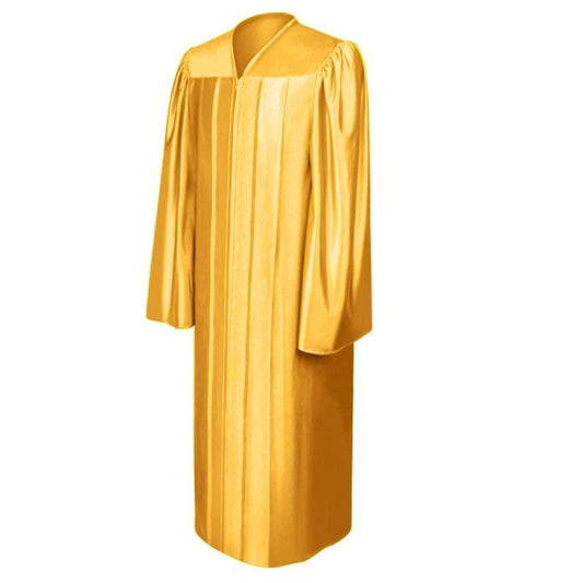 Shiny Antique Gold Junior High/Middle School Gown - Graduation Seller