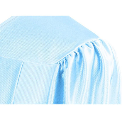 Shiny Light Blue Bachelors Cap & Gown - Graduation Seller