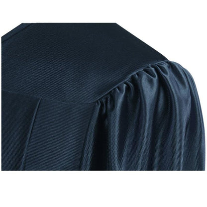 Shiny Navy Blue Bachelors Cap & Gown - Graduation Seller