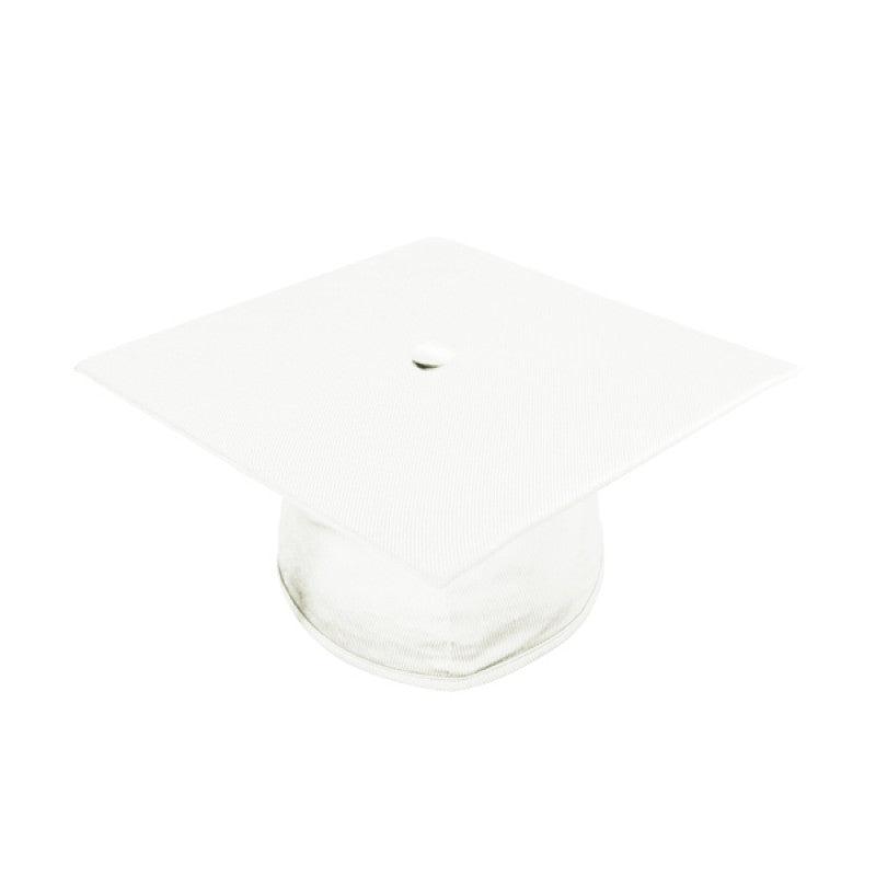Shiny White Bachelors Academic Cap & Gown - Graduation Seller