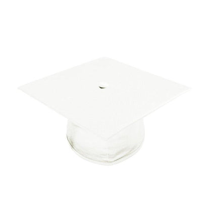 Shiny White Bachelors Academic Cap & Gown - Graduation Seller