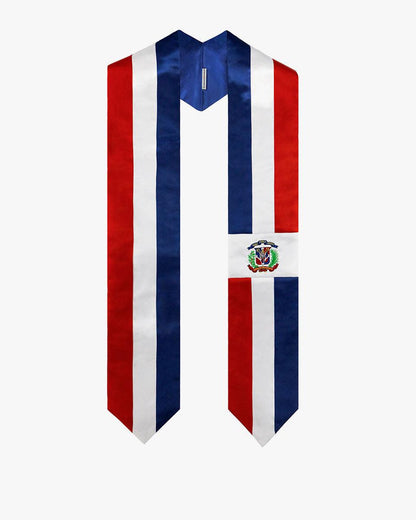 17 Country Flag Graduation Stoles Embroidery Sashes for Study Aboard International Students - Graduation Seller