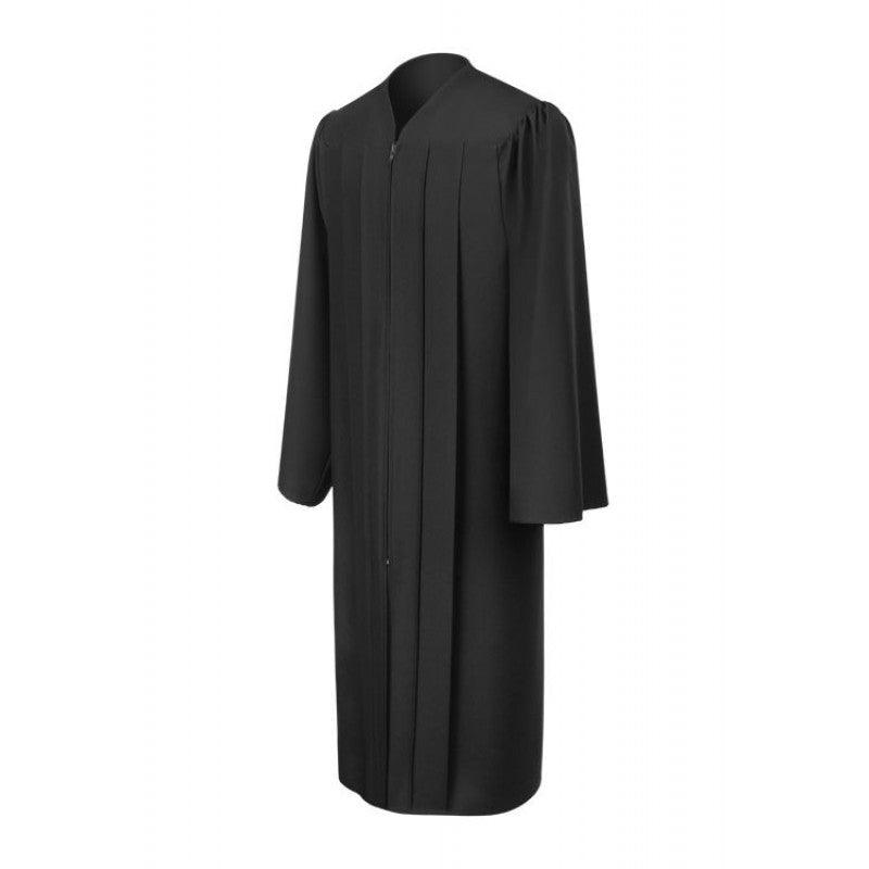Matte Black Bachelors Academic Cap, Gown & Hood - Graduation Seller